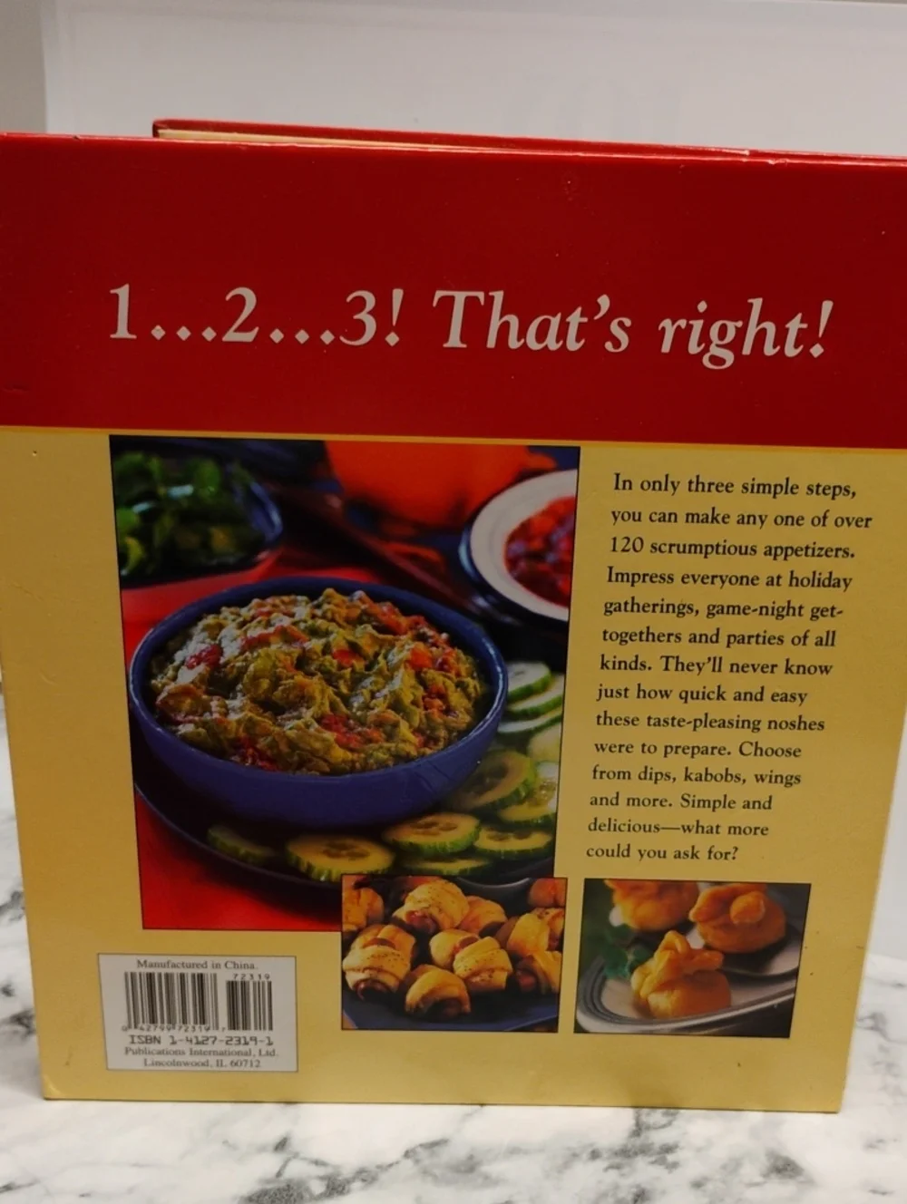 Simple 1-2-3 Appetizers Cookbook - Red